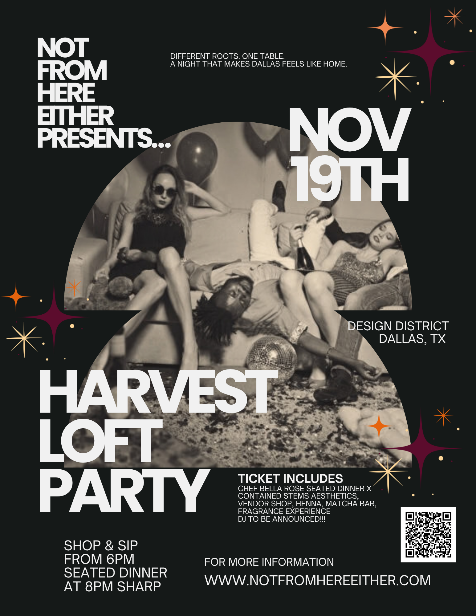 Harvest Loft Party flyer